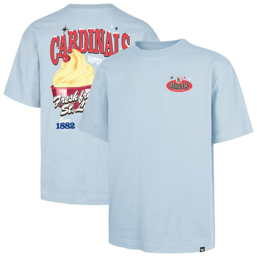 St. Louis Cardinals '47 Ice Cream Parlor Foundation T-Shirt - Light Blue - 47 brand Online
