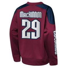 Nathan MacKinnon Colorado Avalanche Outerstuff Youth Best Defense Name & Number Crewneck Sweatshirt - Burgundy - NHL 202598473