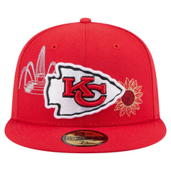 Kansas City Chiefs New Era State Stitch 59FIFTY Fitted Hat Red