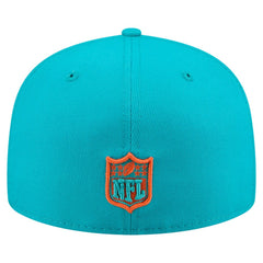Miami Dolphins New Era State Stitch 59FIFTY Fitted Hat Aqua