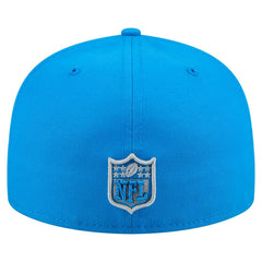 Detroit Lions New Era State Stitch 59FIFTY Fitted Hat Blue