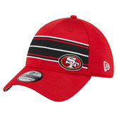 San Francisco 49ers New Era Stripes 39THIRTY Flex Hat Scarlet