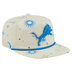 Detroit Lions New Era Celestial Golfer Snapback Hat Cream