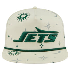 New York Jets New Era Celestial Golfer Snapback Hat Cream