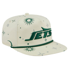 New York Jets New Era Celestial Golfer Snapback Hat Cream