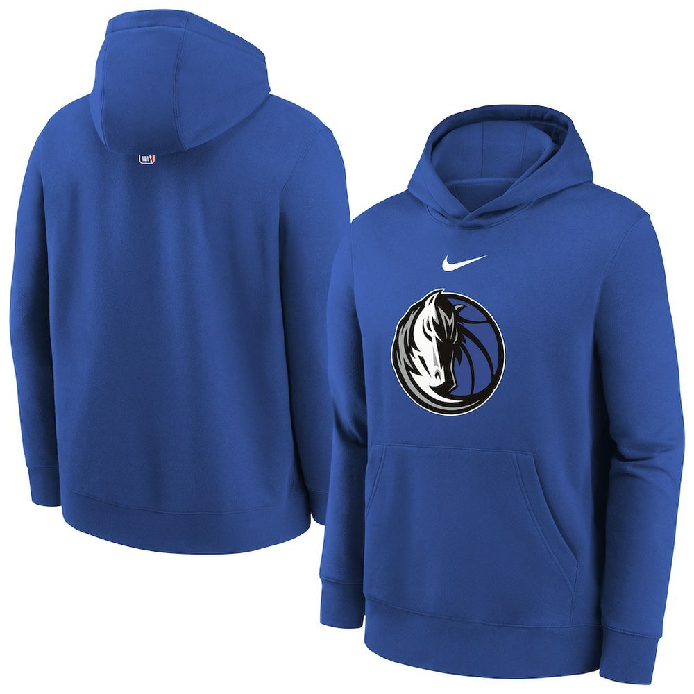 Dallas Mavericks Youth 2025/26 Club Fleece Hoodie for sale Blue | Nike Near Me
