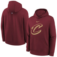 Cleveland Cavaliers Youth 2025/26 Club Fleece Hoodie for sale Wine | Nike Lifestyle