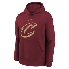 Cleveland Cavaliers Youth 2025/26 Club Fleece Hoodie for sale Wine | Nike Lifestyle
