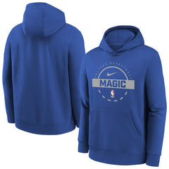 Orlando Magic Youth 2025/26 Club Fleece Practice Hoodie Blue | Nike Lifestyle