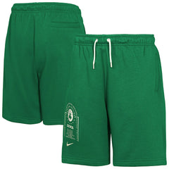 Boston Celtics Youth Courtside Club Fleece Shorts Kelly Green | Nike Lifestyle