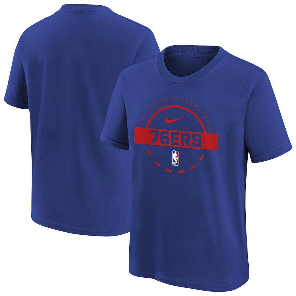 Philadelphia 76ers Youth Practice T-Shirt Royal | Nike Near Me