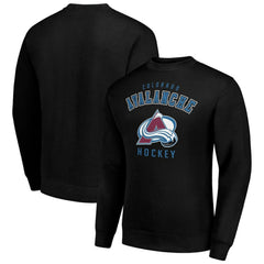 Colorado Avalanche Men's Starter Team Logo Fleece Pullover Sweatshirt - Black - NHL 202601557