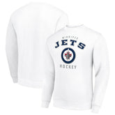 Winnipeg Jets Men's Starter Team Logo Fleece Pullover Sweatshirt - White - NHL 202601558