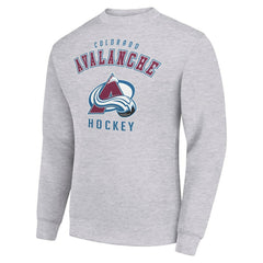 Colorado Avalanche Men's Starter Team Logo Fleece Pullover Sweatshirt - Heather Gray - NHL 202601564
