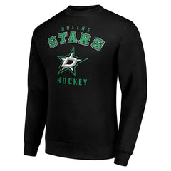 Dallas Stars Men's Starter Team Logo Fleece Pullover Sweatshirt - Black - NHL 202601571