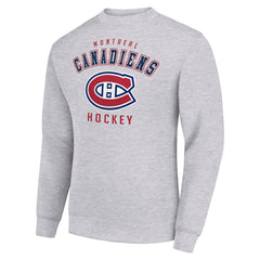 Montreal Canadiens Men's Starter Team Logo Fleece Pullover Sweatshirt - Heather Gray - NHL 202601576