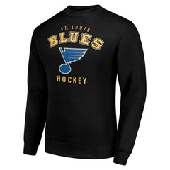 St. Louis Blues Men's Starter Team Logo Fleece Pullover Sweatshirt - Black - NHL 202601592