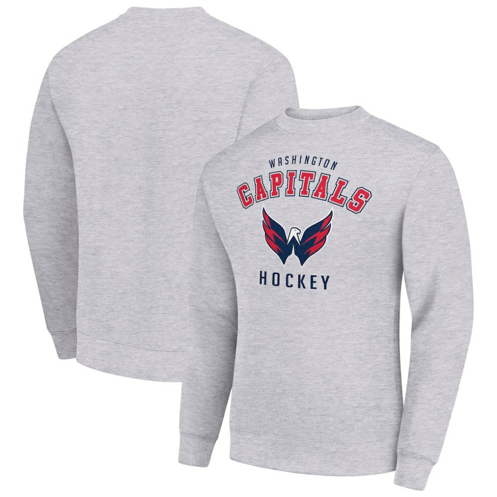 Washington Capitals Men's Starter Team Logo Fleece Pullover Sweatshirt - Heather Gray - NHL 202601615