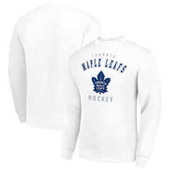 Toronto Maple Leafs Men's Starter Team Logo Fleece Pullover Sweatshirt - White - NHL 202601617