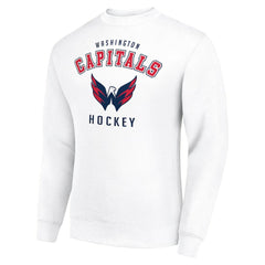 Washington Capitals Men's Starter Team Logo Fleece Pullover Sweatshirt - White - NHL 202601633