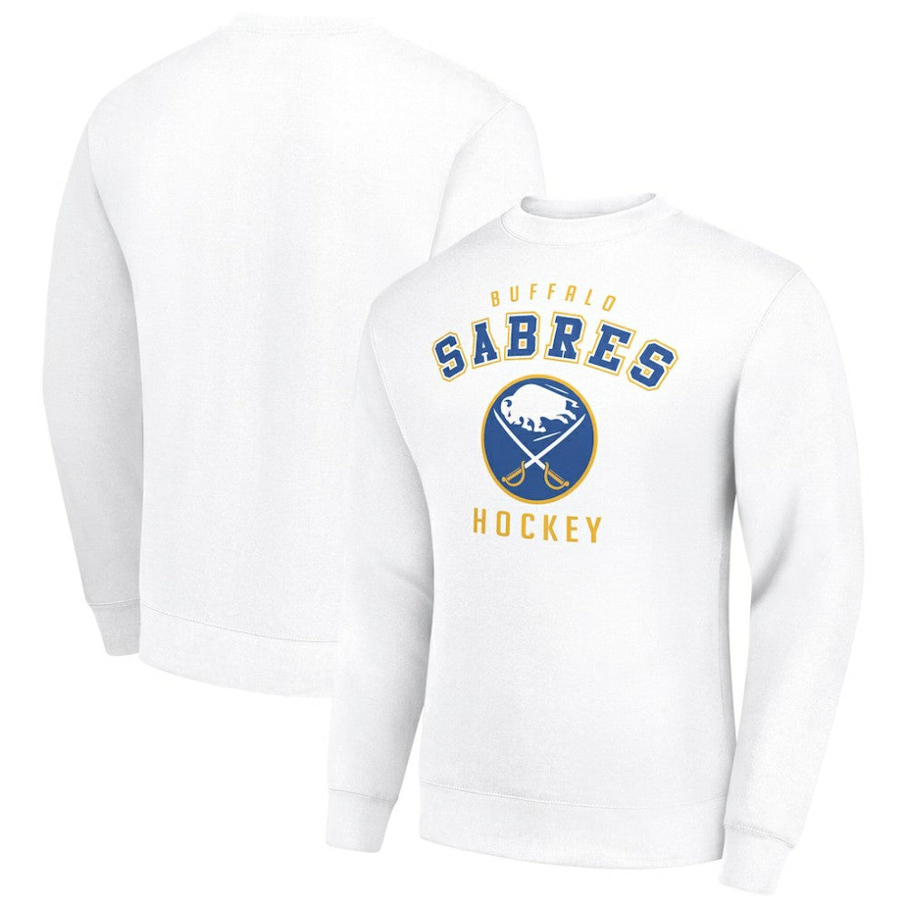 Buffalo Sabres Men's Starter Team Logo Fleece Pullover Sweatshirt - White - NHL 202601641