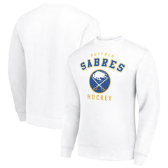 Buffalo Sabres Men's Starter Team Logo Fleece Pullover Sweatshirt - White - NHL 202601641