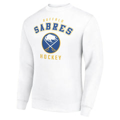 Buffalo Sabres Men's Starter Team Logo Fleece Pullover Sweatshirt - White - NHL 202601641