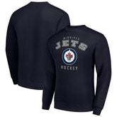 Winnipeg Jets Men's Starter Team Logo Fleece Pullover Sweatshirt - Navy - NHL 202601646
