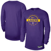 Los Angeles Lakers 2025/26 On-Court Flare Dri-FIT Practice Long Sleeve Tri-Blend T-Shirt Purple | Nike