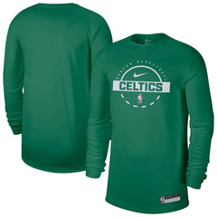 Boston Celtics 2025/26 On-Court Flare Dri-FIT Practice Long Sleeve Tri-Blend T-Shirt Kelly Green | Nike for sale