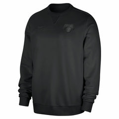 New York Knicks Authentic Standard Issue Travel Dri-FIT Sweatshirt Black | Nike for sale