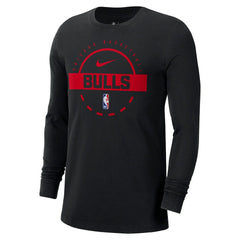 Chicago Bulls Authentic Long Sleeve Practice T-Shirt for sale Black | Nike