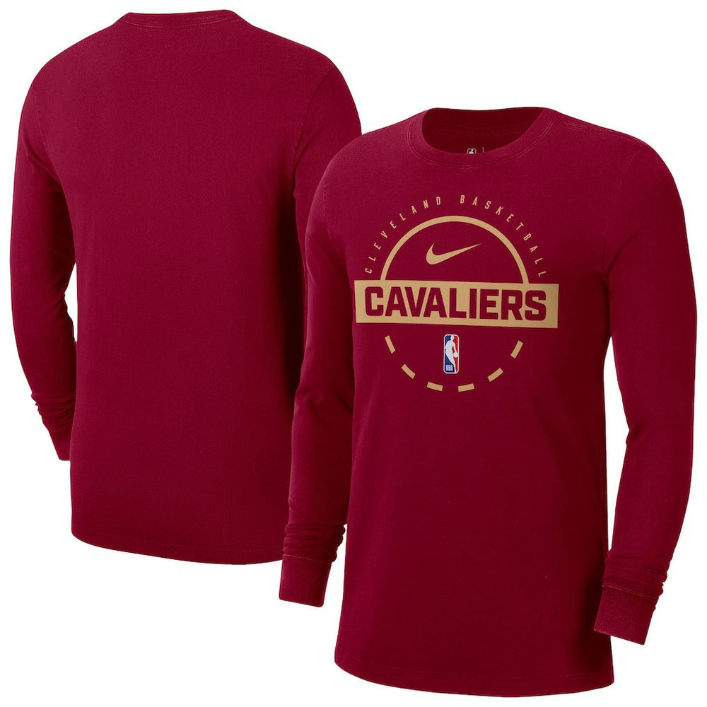 Cleveland Cavaliers Authentic Long Sleeve Practice T-Shirt for sale Wine | Nike