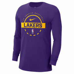 Los Angeles Lakers Authentic Long Sleeve Practice T-Shirt Purple | Nike Near Me