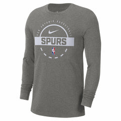 San Antonio Spurs Authentic Long Sleeve Practice T-Shirt Charcoal | Nike for sale