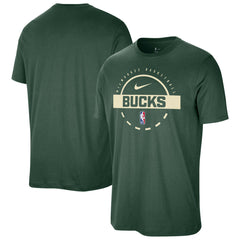 Milwaukee Bucks Authentic Practice T-Shirt Hunter Green | Nike US