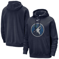 Minnesota Timberwolves Essential Logo Club Pullover Hoodie Navy | Nike Near Me