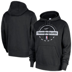 Minnesota Timberwolves 2025/26 Authentic Practice Club Pullover Hoodie Black | Nike US