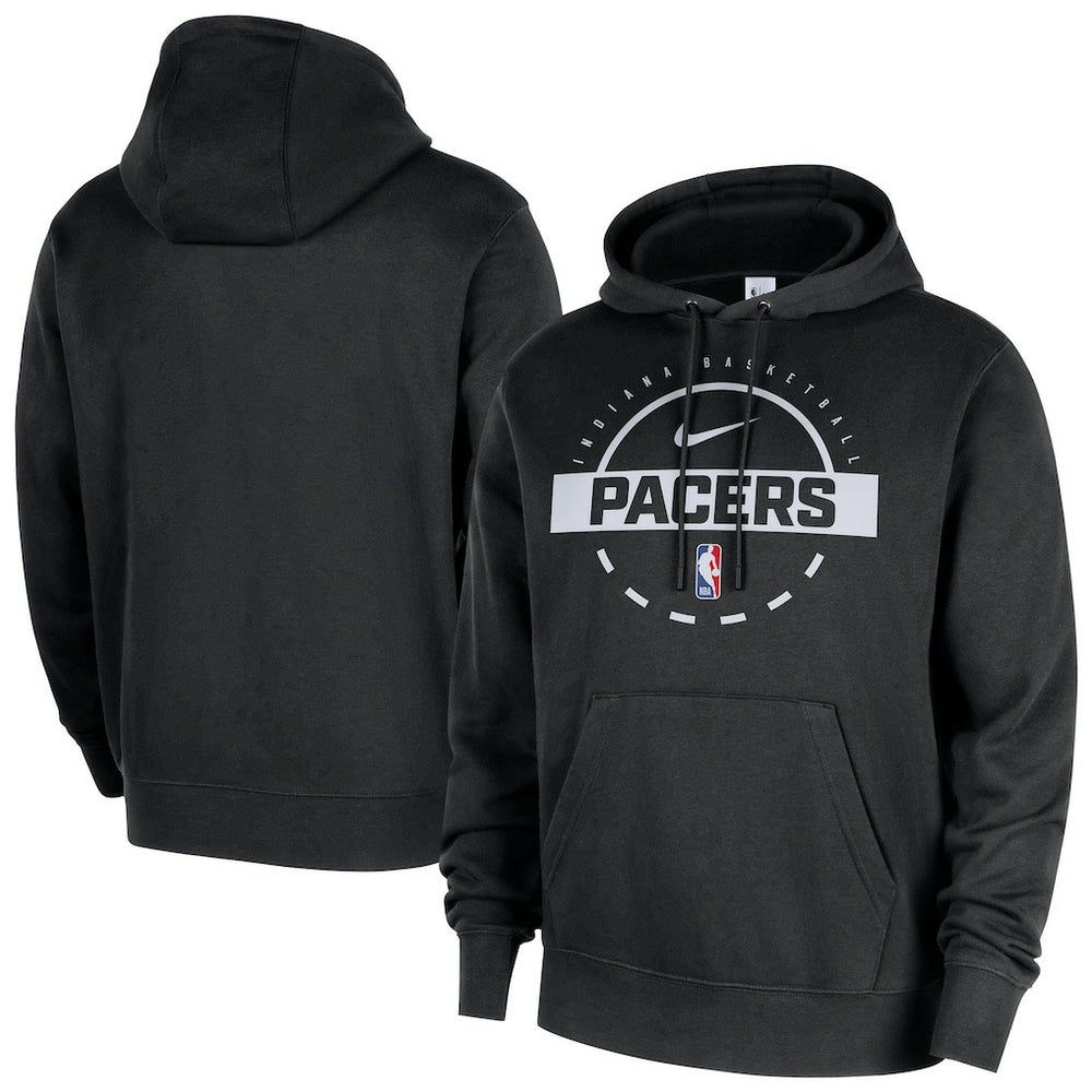 Indiana Pacers 2025/26 Authentic Practice Club Pullover Hoodie Black | Nike outlet