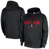 Atlanta Hawks 2025/26 Authentic Practice Club Pullover Hoodie Black | Nike Near Me