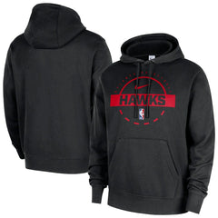 Atlanta Hawks 2025/26 Authentic Practice Club Pullover Hoodie Black | Nike Near Me
