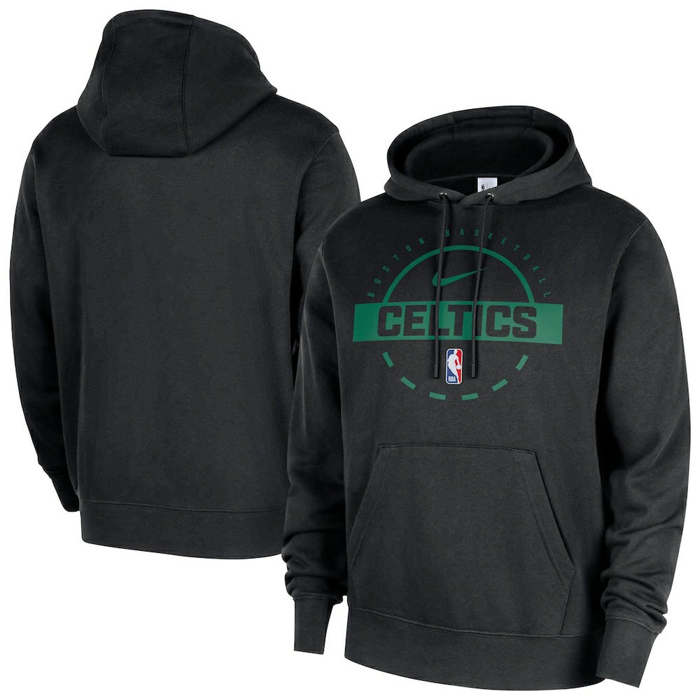 Boston Celtics 2025/26 Authentic Practice Club Pullover Hoodie Black | Nike Lifestyle