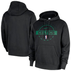 Boston Celtics 2025/26 Authentic Practice Club Pullover Hoodie Black | Nike Lifestyle
