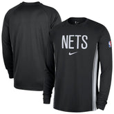 Brooklyn Nets 2025/26 Authentic Pre-Game Legend Dri-FIT Long Sleeve Shooting Shirt Black | Nike Near Me