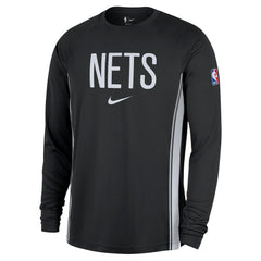 Brooklyn Nets 2025/26 Authentic Pre-Game Legend Dri-FIT Long Sleeve Shooting Shirt Black | Nike Near Me