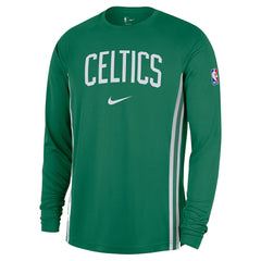 Boston Celtics 2025/26 Authentic Pre-Game Legend Dri-FIT Long Sleeve Shooting Shirt Kelly Green | Nike