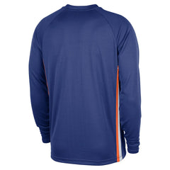 New York Knicks 2025/26 Authentic Pre-Game Legend Dri-FIT Long Sleeve Shooting Shirt Blue | Nike outlet