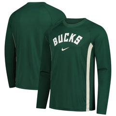 Milwaukee Bucks 2025/26 Authentic Pre-Game Legend Dri-FIT Long Sleeve Shooting Shirt Hunter Green | Nike discount