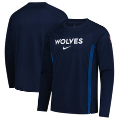 Minnesota Timberwolves 2025/26 Authentic Pre-Game Legend Dri-FIT Long Sleeve Shooting Shirt Navy | Nike online