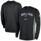 San Antonio Spurs 2025/26 Authentic Pre-Game Legend Dri-FIT Long Sleeve Shooting Shirt Black | Nike Lifestyle